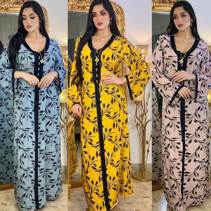 HJ ZMDR24 Ramadan Islamic Clothing Lady Prayer Floral Long Sleeves Maxi Abaya Dubai Muslim Dress
HJ ZMDR24 Ramadan Islamic Clothing Lady Prayer Floral Long Sleeves Maxi Abaya Dubai Muslim Dress