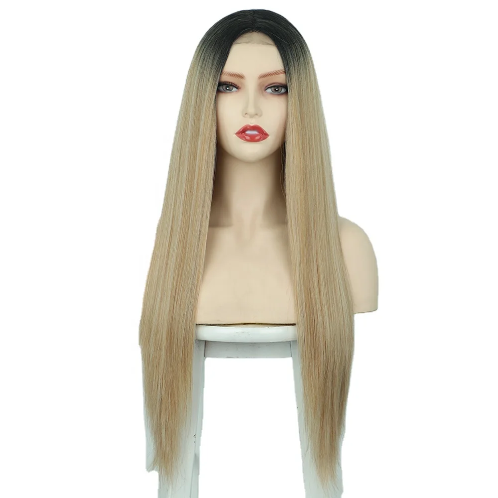 Brazilian Hair Wigs Black Synthetic Lace Front Wigs 28 inches Various Colors R2/27/613# Long Straight Wigs
Brazilian Hair Wigs Black Synthetic Lace Front Wigs 28 inches Various Colors R2/27/613# Long Straight Wigs