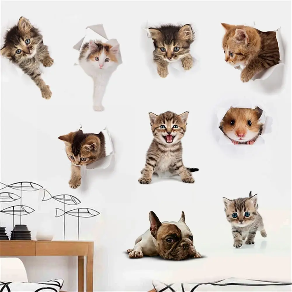 Waterproof Kitchen Refrigerator Stickers 3d Animal Pvc Toilet Wall Decor Cute Dog Cat Wall Stickers Diy Room Decoration
Waterproof Kitchen Refrigerator Stickers 3d Animal Pvc Toilet Wall Decor Cute Dog Cat Wall Stickers Diy Room Decoration