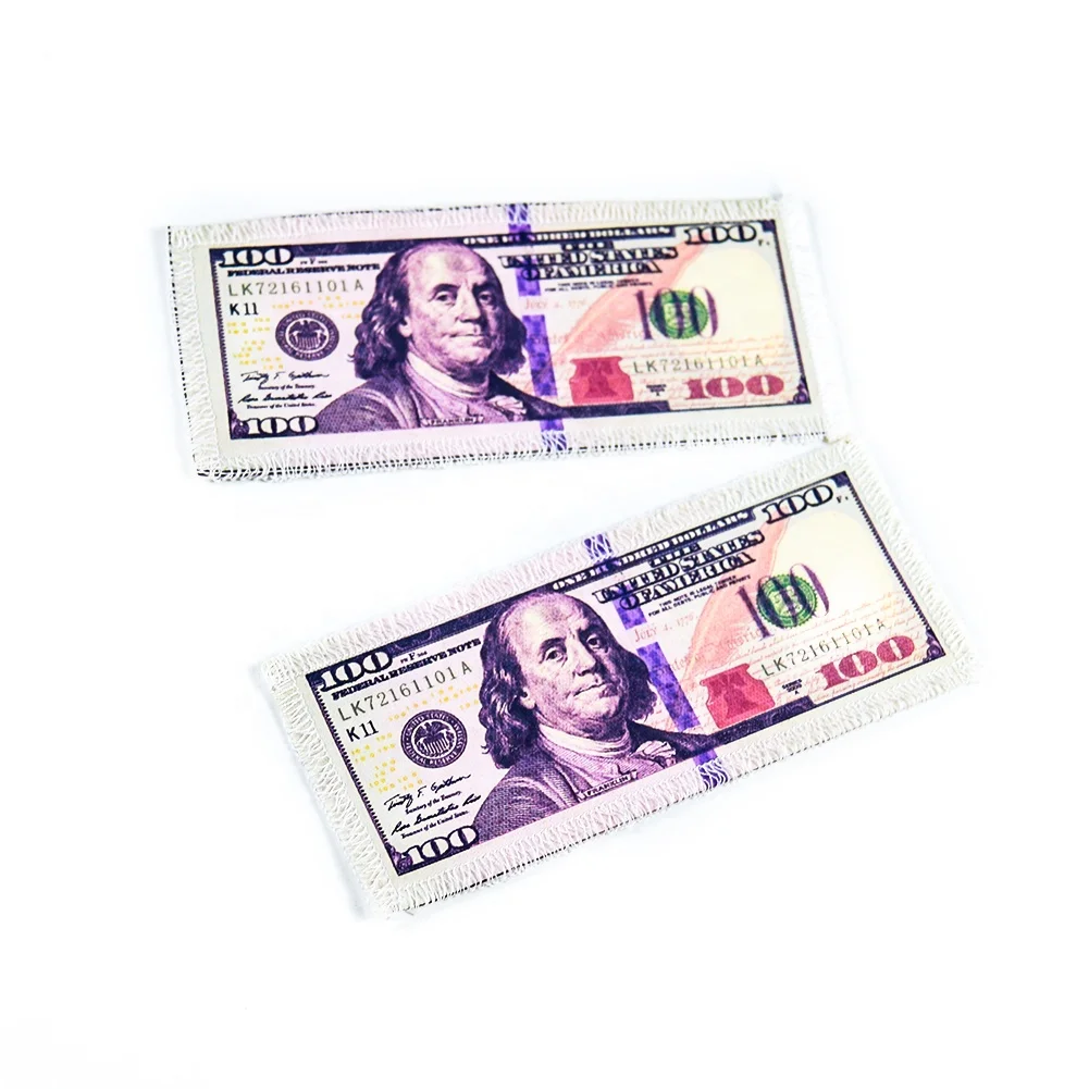 China Manufacture High Quality Money 100 Dollar Embroidery Patch Clothes Bag Iron on Patch
China Manufacture High Quality Money 100 Dollar Embroidery Patch Clothes Bag Iron on Patch