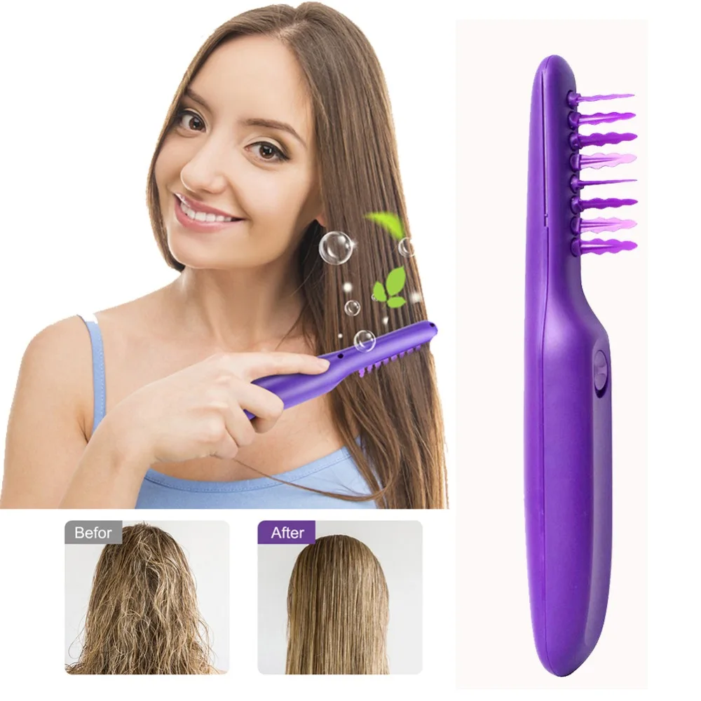 2020 New Electric Detangling Brush Hair Curly Detangle Brush comb Scalp Massage Comb Loosen Knots For curly hair