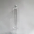 Pet Bottle Petpetpetpet 500ml PET Plastic Clear Flat Shoulder Bottle With Aluminium Cap