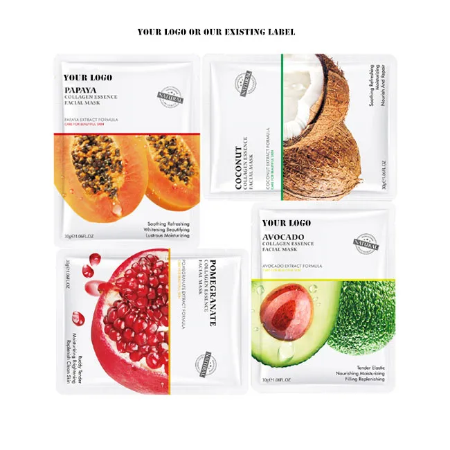 Customize Organic Fruit Facial Sheet Mask Avocado Coconut Moisturizing Beauty Korean Skin Care Hydrogel Face Mask
Customize Organic Fruit Facial Sheet Mask Avocado Coconut Moisturizing Beauty Korean Skin Care Hydrogel Face Mask