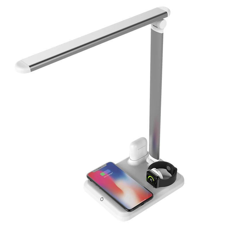 2021 New Design Desk Lamp 4 in 1 Wireless Charging Station Night Lamp Charger Lamp Wireless For iPhone Airpods
2021 New Design Desk Lamp 4 in 1 Wireless Charging Station Night Lamp Charger Lamp Wireless For iPhone Airpods