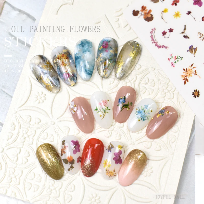 JOYFUL 30 models Wholesale High Quality Nail Stickers Ink Dried Flowers and Leaves Series Decorative Decals Retro 946-951, As picture shown
JOYFUL 30 models Wholesale High Quality Nail Stickers Ink Dried Flowers and Leaves Series Decorative Decals Retro 946-951, As picture shown