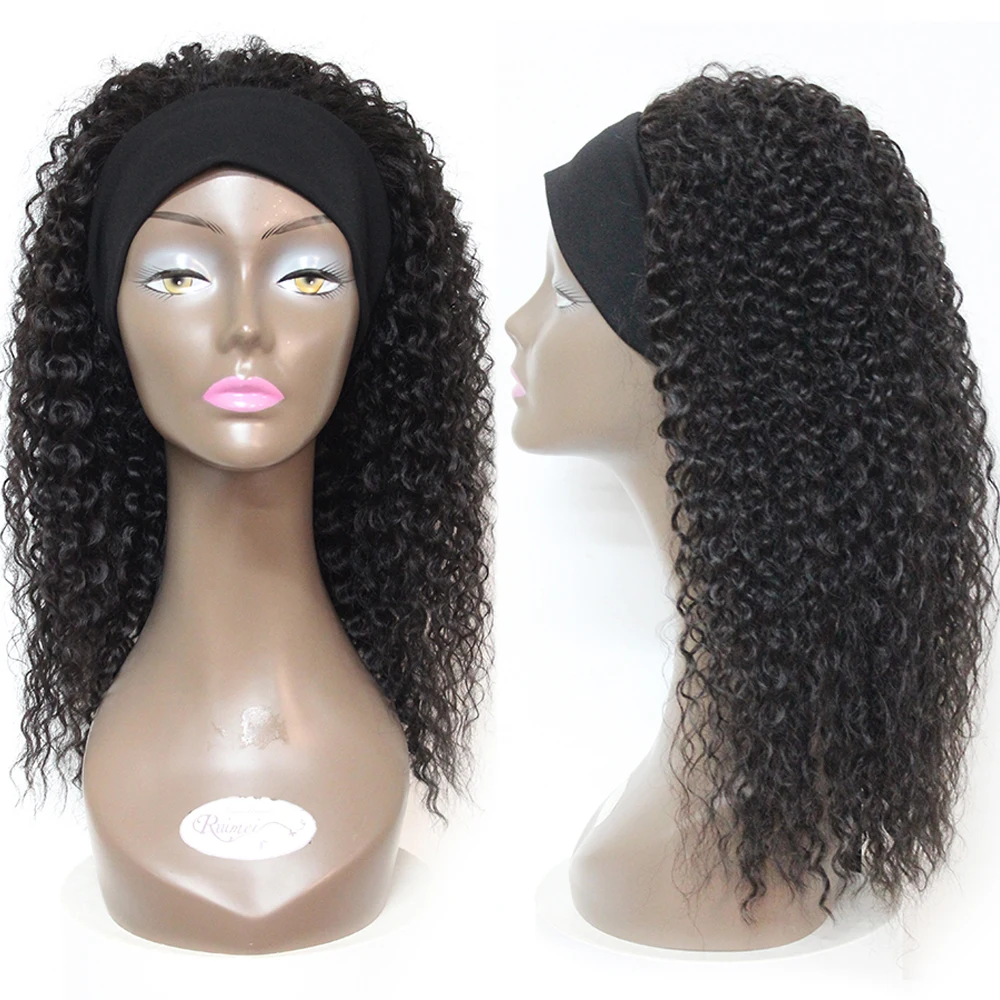 Synthetic Mixed 30% Human Hair Headband Wig For Black Women Jerry Curly Medium Length 18" Black Color Machine Hair Wigs
Synthetic Mixed 30% Human Hair Headband Wig For Black Women Jerry Curly Medium Length 18" Black Color Machine Hair Wigs