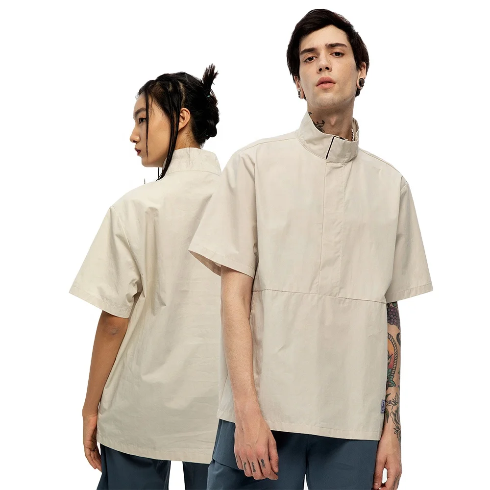 High quality T Shirt custom printing high neck casual cotton chain zipper men's plus size shirts
High quality T Shirt custom printing high neck casual cotton chain zipper men's plus size shirts