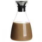32oz 50 oz hand made blown heat resistant pyrex glass coffee pot