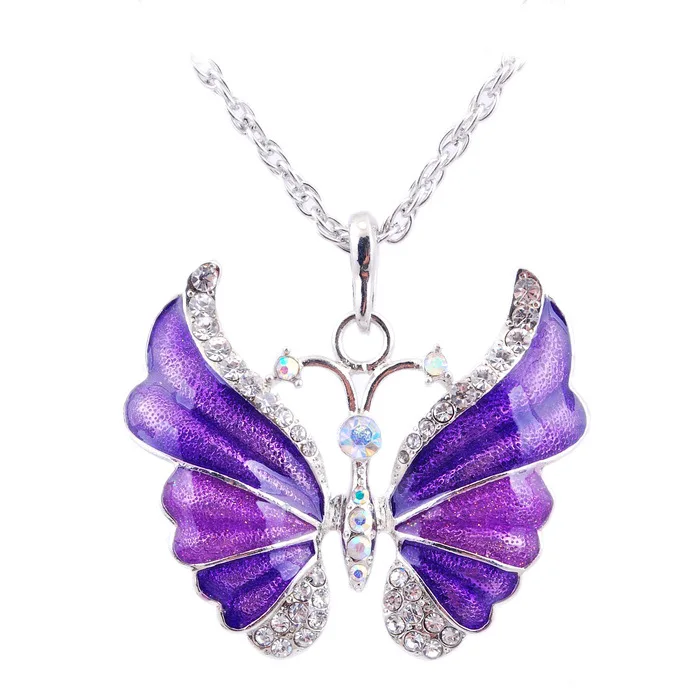 Wholesale Fashion Color Alloy Butterfly Necklace Versatile Butterfly Pendant Necklace Girl Jewelry
Wholesale Fashion Color Alloy Butterfly Necklace Versatile Butterfly Pendant Necklace Girl Jewelry