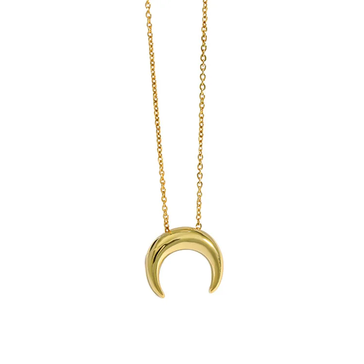 Wholesale women custume 14K gold plated jewelry 925 sterling silver african dainty moon necklace
Wholesale women custume 14K gold plated jewelry 925 sterling silver african dainty moon necklace