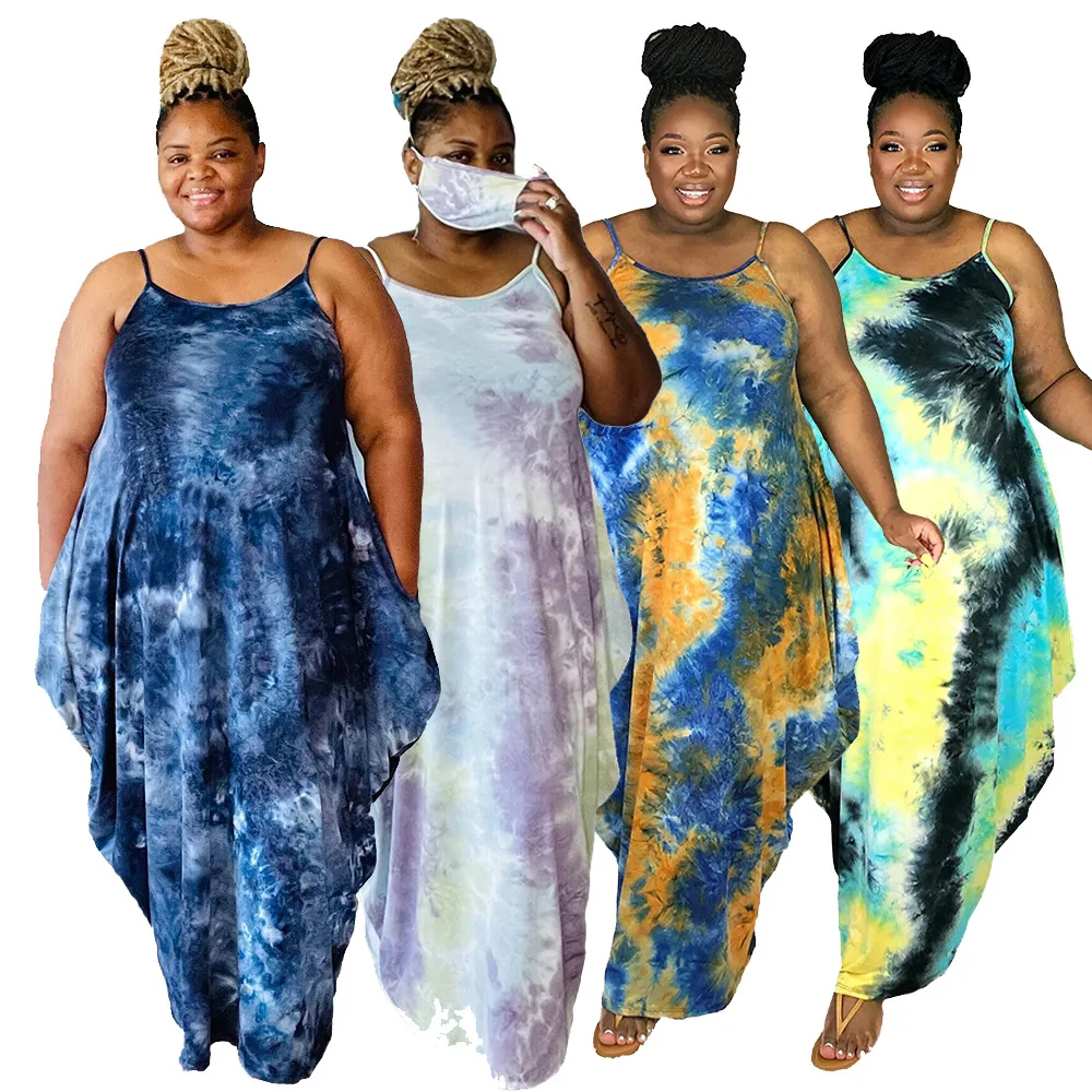 PSD2015 Customization Women Sleeveless Irregular Plus Size Summer Tie Dye Loose Casual Dresses, As show
PSD2015 Customization Women Sleeveless Irregular Plus Size Summer Tie Dye Loose Casual Dresses, As show