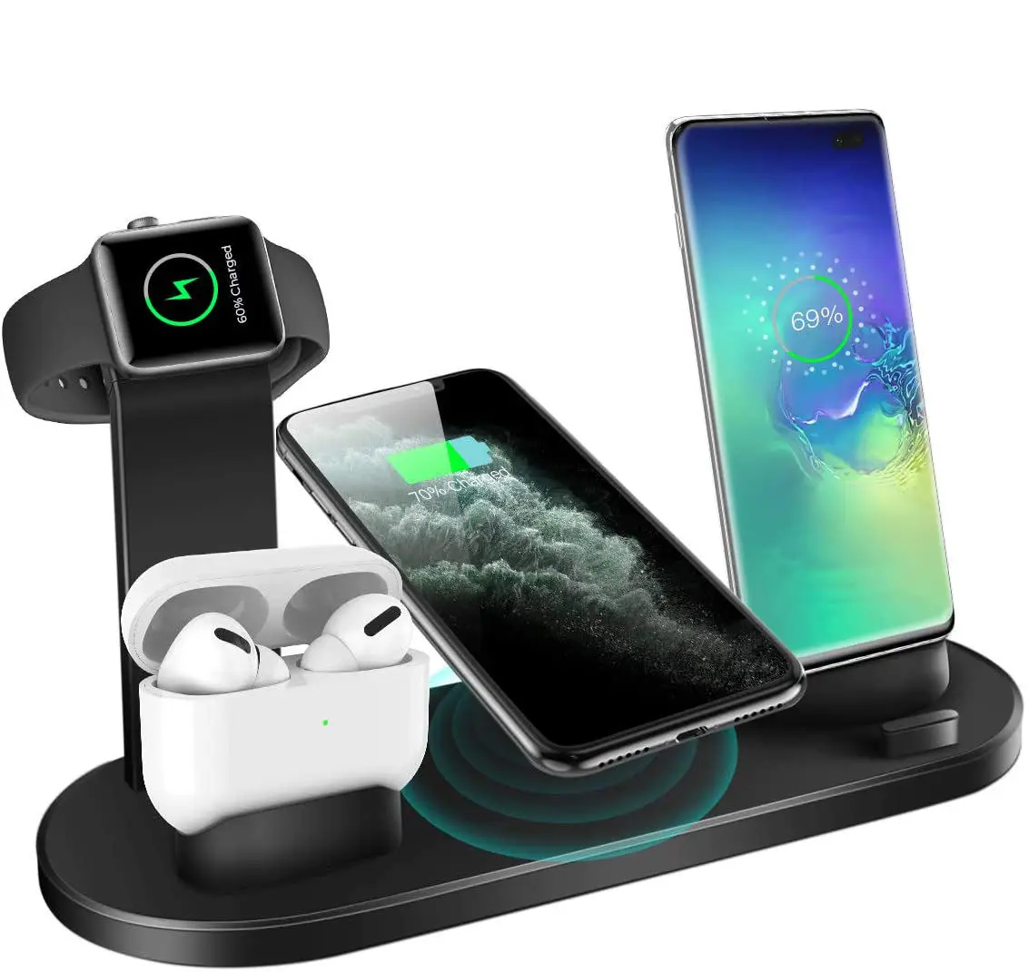 Multi device QI Fast Wireless Charging Dock All in One Wireless Charging Stand 6 in 1 Wireless Charger, Black, white
Multi device QI Fast Wireless Charging Dock All in One Wireless Charging Stand 6 in 1 Wireless Charger, Black, white