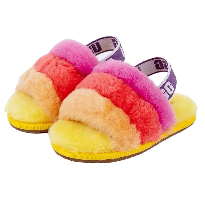 fur slippers Children's Slippers Warm soft Shoes Outdoor Fur Slides Sandals UGGGing New Design for Kids Sandals, Black/pink/green/white
fur slippers Children's Slippers Warm soft Shoes Outdoor Fur Slides Sandals UGGGing New Design for Kids Sandals, Black/pink/green/white