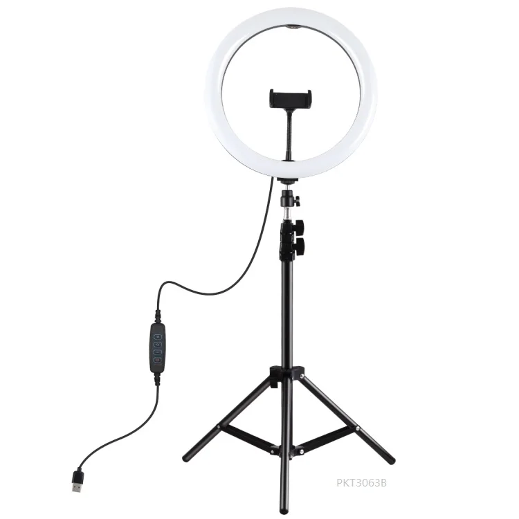 Broadcast Equipment Video Lighting Equipment LED Photographic Lighting Circle Ring Light With Phone Clamp Dimmable Function
Broadcast Equipment Video Lighting Equipment LED Photographic Lighting Circle Ring Light With Phone Clamp Dimmable Function