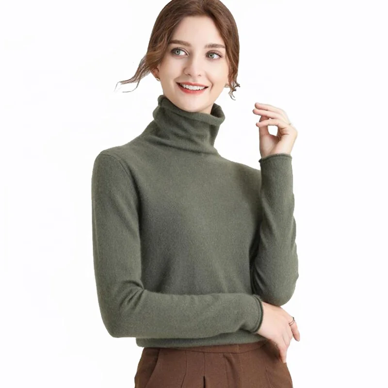 Plus Size Women's Knitwear Turtleneck Knitted Pullover Solid Color Knit Sweaters Women 100 Pure Cashmere Sweater, 7 solid colors as shown
Plus Size Women's Knitwear Turtleneck Knitted Pullover Solid Color Knit Sweaters Women 100 Pure Cashmere Sweater, 7 solid colors as shown