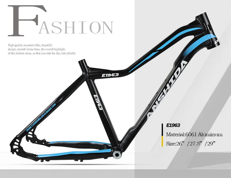 New arrival aluminum alloy 6061 27.5 29er mountain bike road bicycle frameset frames with disc brake, Matte / gloss
New arrival aluminum alloy 6061 27.5 29er mountain bike road bicycle frameset frames with disc brake, Matte / gloss