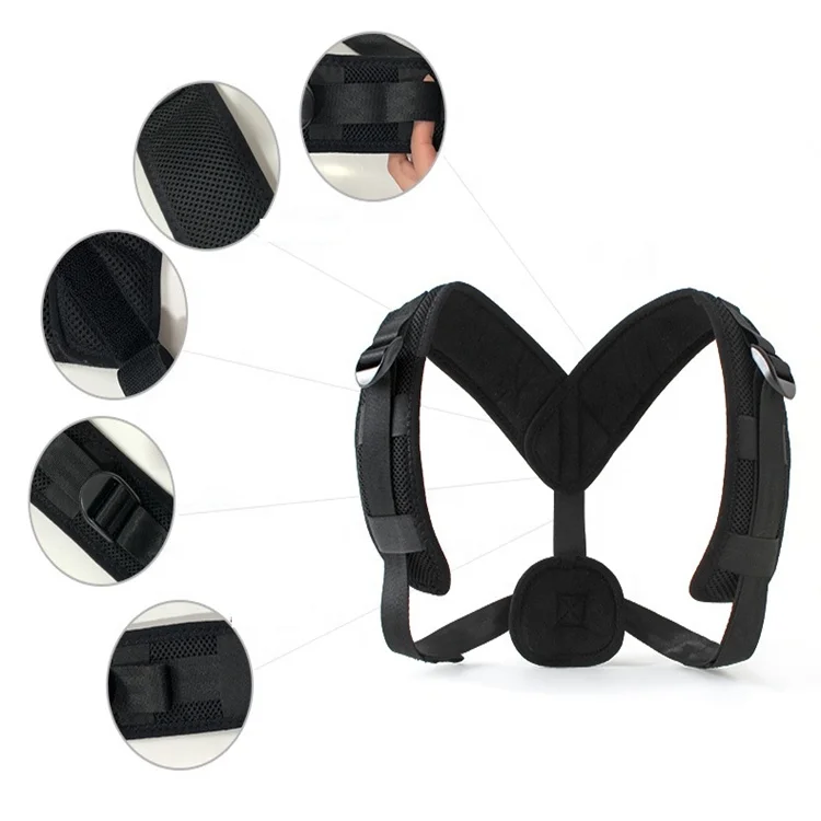 Hunchback orthosis shoulder support orthosis belt for adult, Black back support belt
Hunchback orthosis shoulder support orthosis belt for adult, Black back support belt
