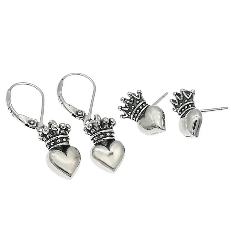 Thai Silver Personalized Women Crown Fashion Vintage 925 Sterling Silver Jewelry Earrings
Thai Silver Personalized Women Crown Fashion Vintage 925 Sterling Silver Jewelry Earrings