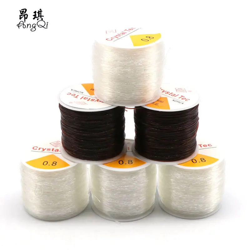 0.5-1mm Round Elastic Line Beading Bead Cord Transparent Crystal Elastic Thread For Bracelet Making, Transparent/black
0.5-1mm Round Elastic Line Beading Bead Cord Transparent Crystal Elastic Thread For Bracelet Making, Transparent/black