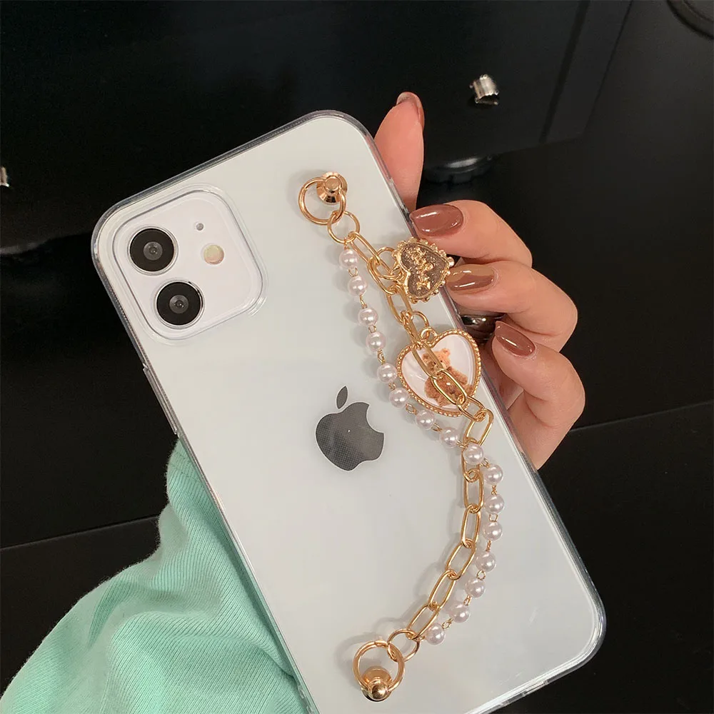 Allchw Bracelet Transparent Phone Cases for iphone 12 11 Pro Max X XS XR 7 8 Plus 6 SE 2020 12 Mini Pearl Chain Soft Back Cover
Allchw Bracelet Transparent Phone Cases for iphone 12 11 Pro Max X XS XR 7 8 Plus 6 SE 2020 12 Mini Pearl Chain Soft Back Cover