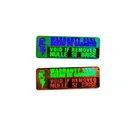 Free design custom VOID tamper evident 3D hologram anti-counterfeiting sticker/label