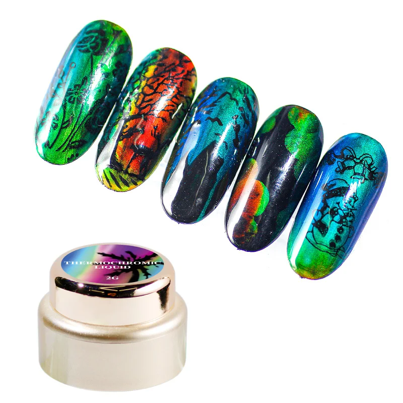 2021New Hot sale Nail Polish crystal Mood Thermochromic Liquid Gel Polish Nail Art Changing Gel Paint Nail art gel, Change color
2021New Hot sale Nail Polish crystal Mood Thermochromic Liquid Gel Polish Nail Art Changing Gel Paint Nail art gel, Change color