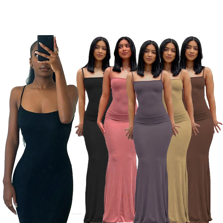 2022 new casual womens dropshipping maxi summer dress 2022 ladies women elegant long slip body dress clothing she in, Picture color
2022 new casual womens dropshipping maxi summer dress 2022 ladies women elegant long slip body dress clothing she in, Picture color