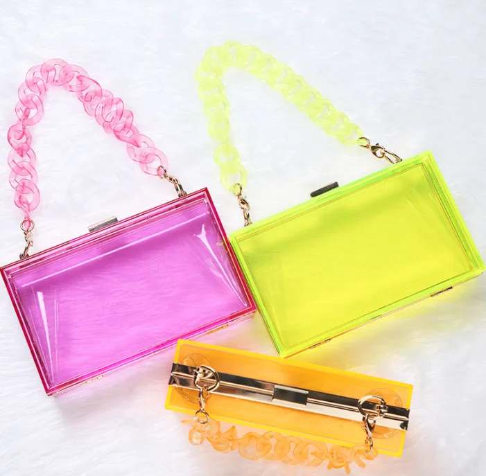 Fashionable Clear Box Purse Handbag 2021 Women and Girls Clear Clutch Purses Bags with Handle
Fashionable Clear Box Purse Handbag 2021 Women and Girls Clear Clutch Purses Bags with Handle