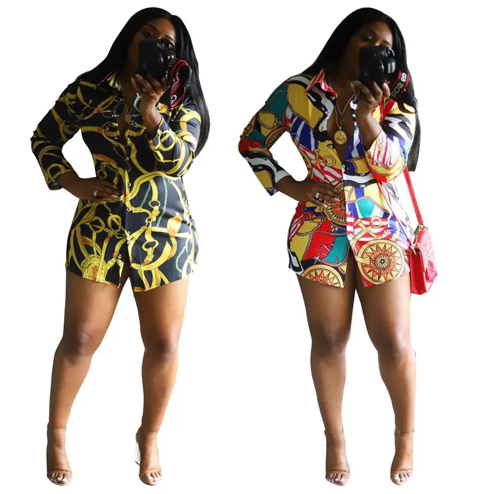 2021 Summer Casual Custom Women Flower Printing Long Sleeve Shirt Dress
2021 Summer Casual Custom Women Flower Printing Long Sleeve Shirt Dress