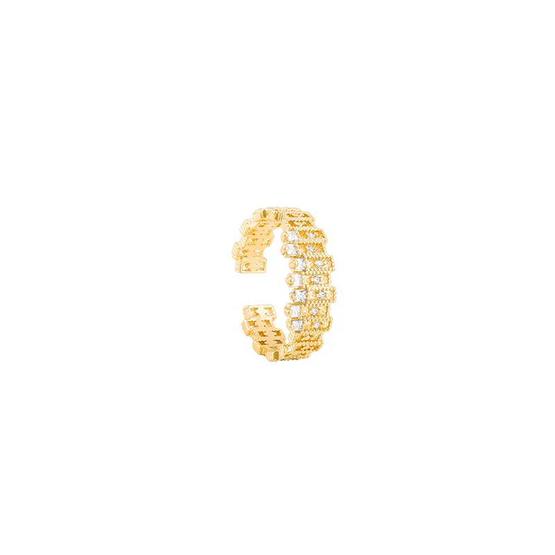 2021 Popular Ladies Zircon Mesh Ring Gold Plated Luxury Light Open Ring Fashion For Women
2021 Popular Ladies Zircon Mesh Ring Gold Plated Luxury Light Open Ring Fashion For Women