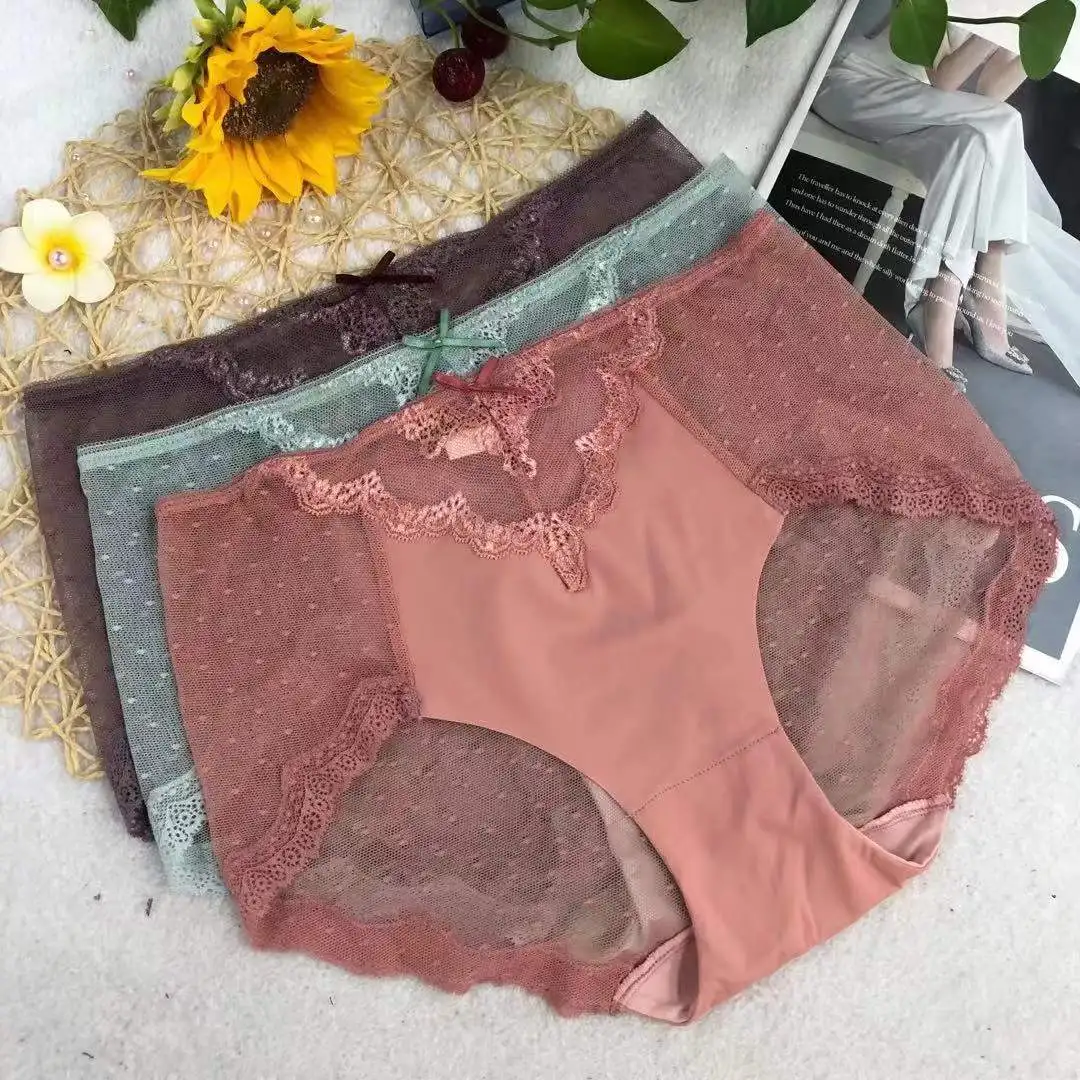 Low Price Mix inventory clearance stock Seamless Sweet Transparent Underwear Mid-waist Bow Ruffles Mesh Panties
Low Price Mix inventory clearance stock Seamless Sweet Transparent Underwear Mid-waist Bow Ruffles Mesh Panties