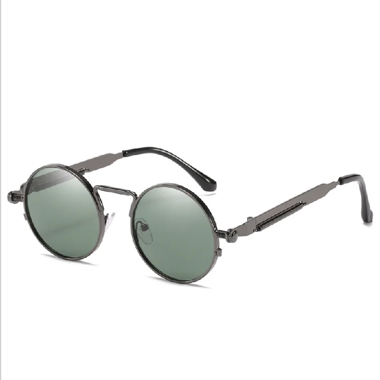 Manufacturers direct wholesale trend spring metal mirror leg personality round reflection steam punk sunglasses, 12 colors
Manufacturers direct wholesale trend spring metal mirror leg personality round reflection steam punk sunglasses, 12 colors