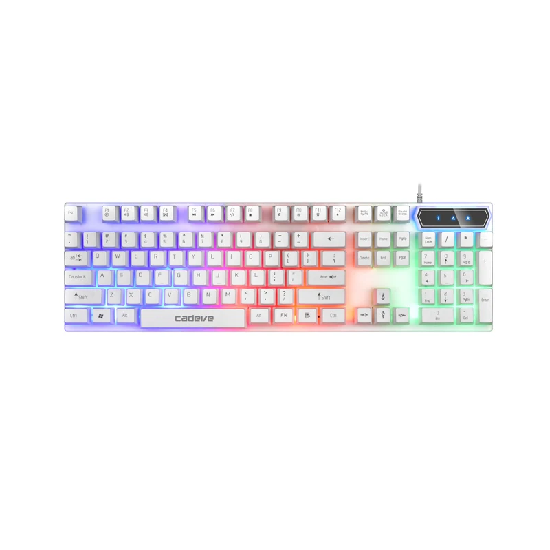 Cadeve VR6 Keyboard Mechanical With Colorful Rainbow Led Backlit For Windows Mac Laptop Game, Black
Cadeve VR6 Keyboard Mechanical With Colorful Rainbow Led Backlit For Windows Mac Laptop Game, Black