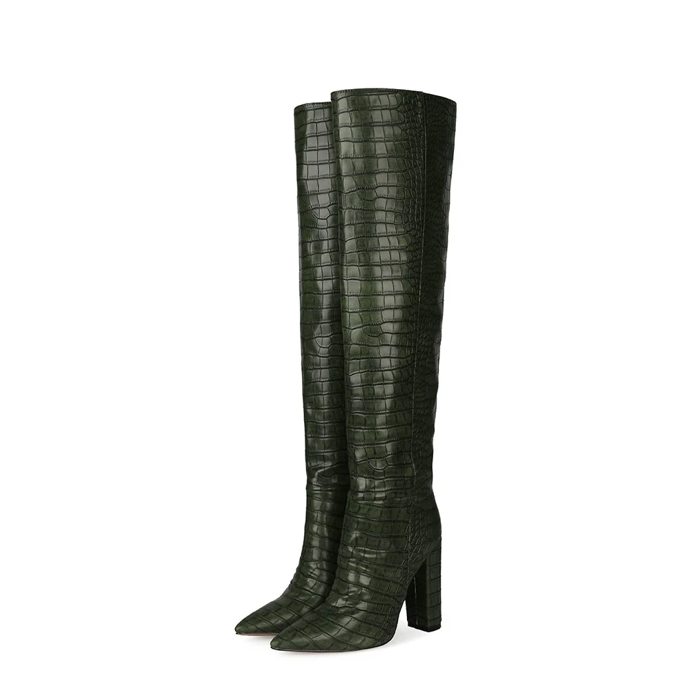 Factory Heeled Boots Women Fashionable Chunky Heels Female Boots Ladies Winter Thigh High Over The Knee Boots
Factory Heeled Boots Women Fashionable Chunky Heels Female Boots Ladies Winter Thigh High Over The Knee Boots