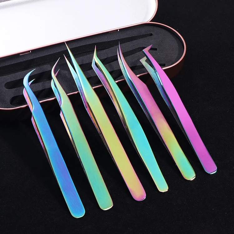 Custom Logo Lash Extension Tweezers Set Russian Volume Eyelash Extension Tweezers, Rainbow
Custom Logo Lash Extension Tweezers Set Russian Volume Eyelash Extension Tweezers, Rainbow