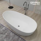 Spa Spa Bathtub Pensen Freestanding Solid Surface Stone Bathtub Bathroom Lazy Spa Hot Tub