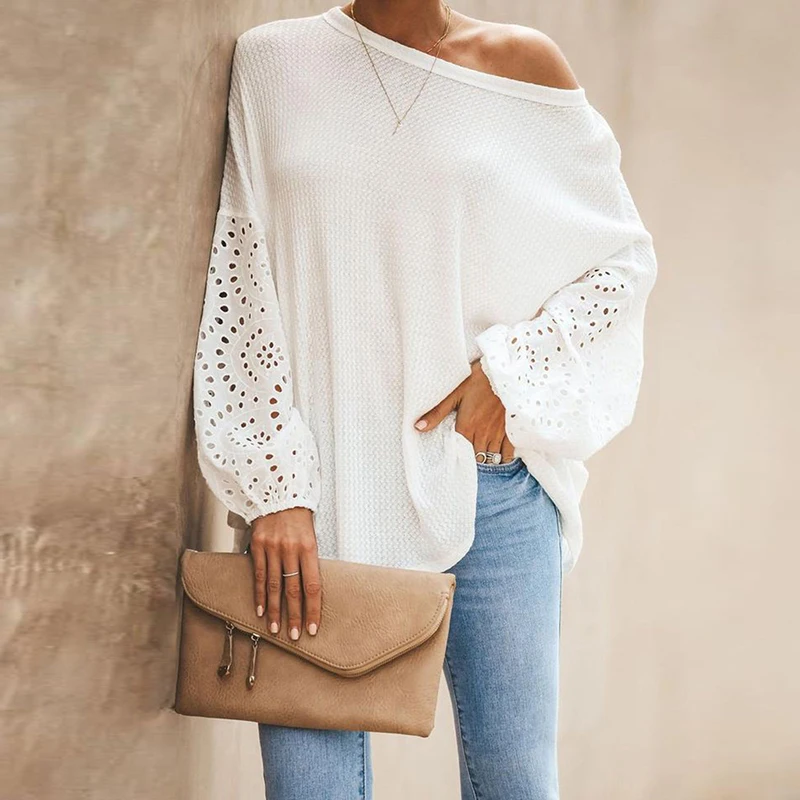 O-Neck Elegant Embroidery Floral Hollow Out Blouse Shirt Women Lantern Sleeve Tops Spring Summer Casual Loose Blusas Plus Size
O-Neck Elegant Embroidery Floral Hollow Out Blouse Shirt Women Lantern Sleeve Tops Spring Summer Casual Loose Blusas Plus Size