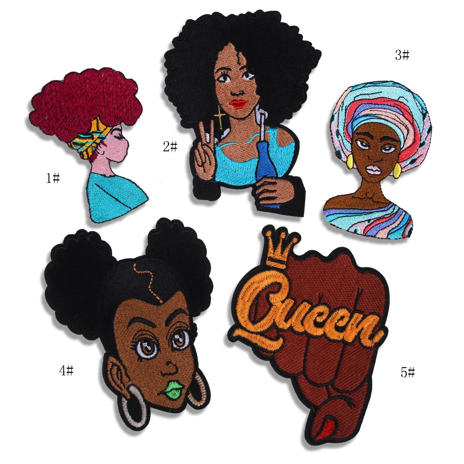 pure embroidery applique iron on patch black girl embroidery patch for clothing
pure embroidery applique iron on patch black girl embroidery patch for clothing