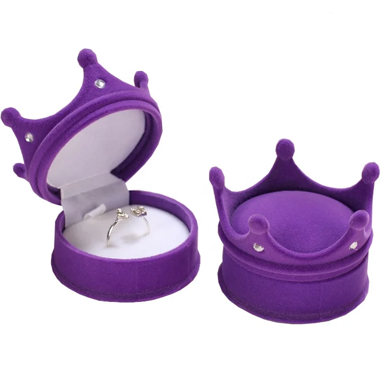 Earring Ring and necklace storage velvet Crown Shape jewelry gift Box, Blue,pink,rose red,purple
Earring Ring and necklace storage velvet Crown Shape jewelry gift Box, Blue,pink,rose red,purple
