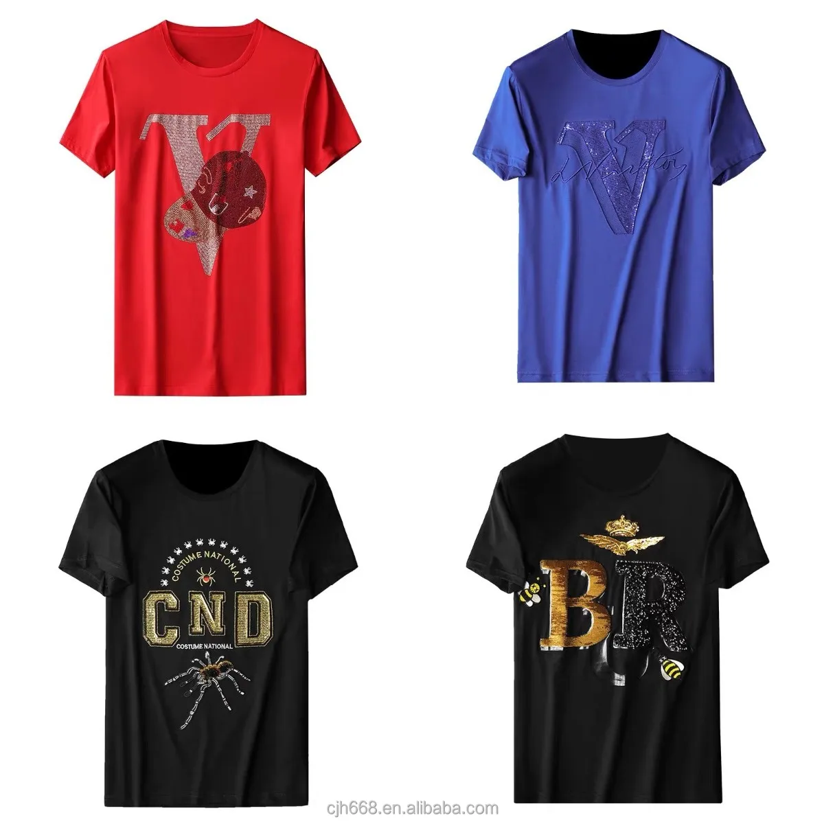Hot selling men's hip-hop T-shirts of good quality loose men's short-sleeved T-shirts factory wholesale
Hot selling men's hip-hop T-shirts of good quality loose men's short-sleeved T-shirts factory wholesale