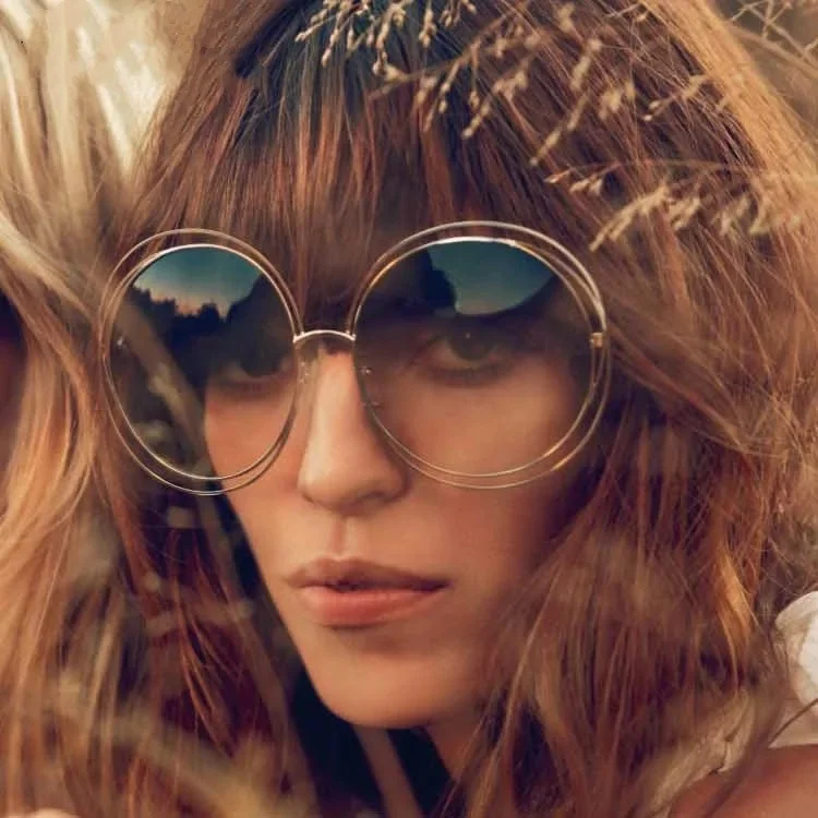 Vintage Round Big Size Oversized lens Mirror Sunglasses Women Brand Designer Metal Frame Lady Sun Glasses Lady Cool Retro, Multi-colored
Vintage Round Big Size Oversized lens Mirror Sunglasses Women Brand Designer Metal Frame Lady Sun Glasses Lady Cool Retro, Multi-colored