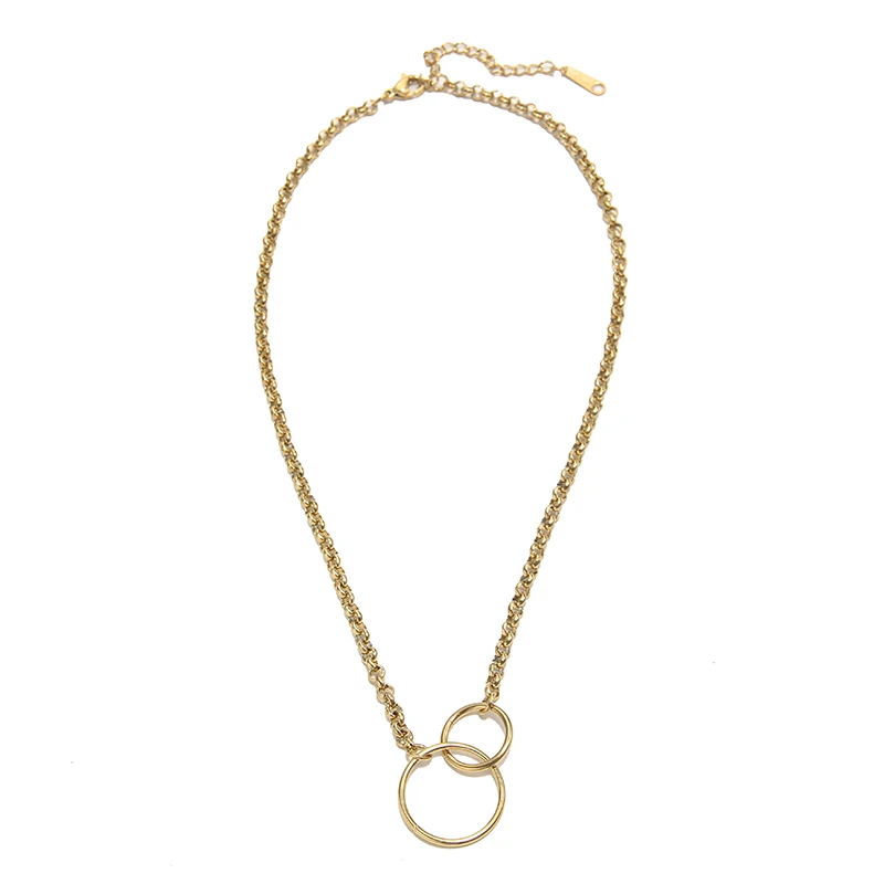 New Arrival Luxury Designer Ring Pendant Minimalist Jewelry 316l Stainless Steel Necklace Trendy, Gold color
New Arrival Luxury Designer Ring Pendant Minimalist Jewelry 316l Stainless Steel Necklace Trendy, Gold color