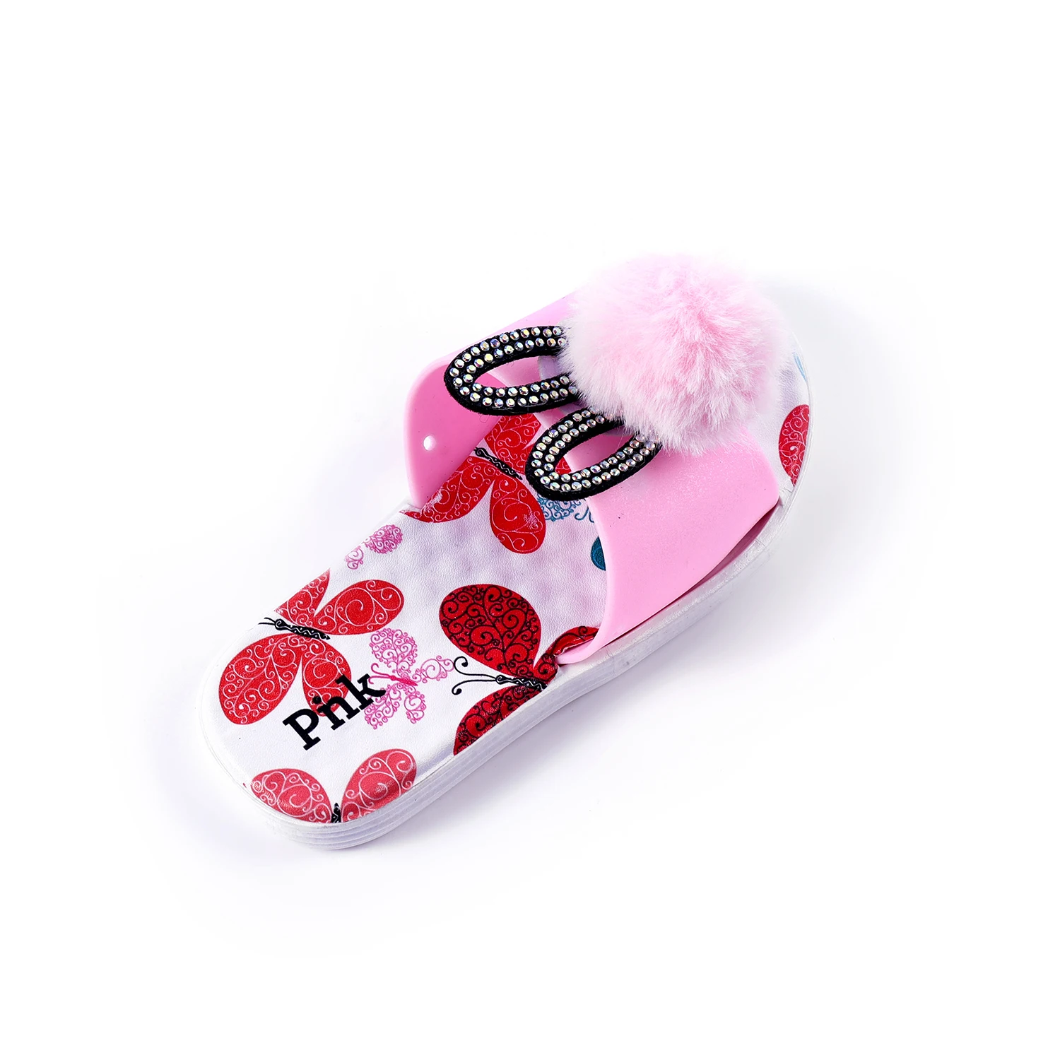 Baby fond of rabbit ear flower butterfly plush ball children slippers
Baby fond of rabbit ear flower butterfly plush ball children slippers