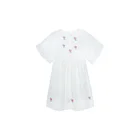 SUMCICO Autumn/winter 2019 new arrival Vintage style cotton embroidered white dress for girl