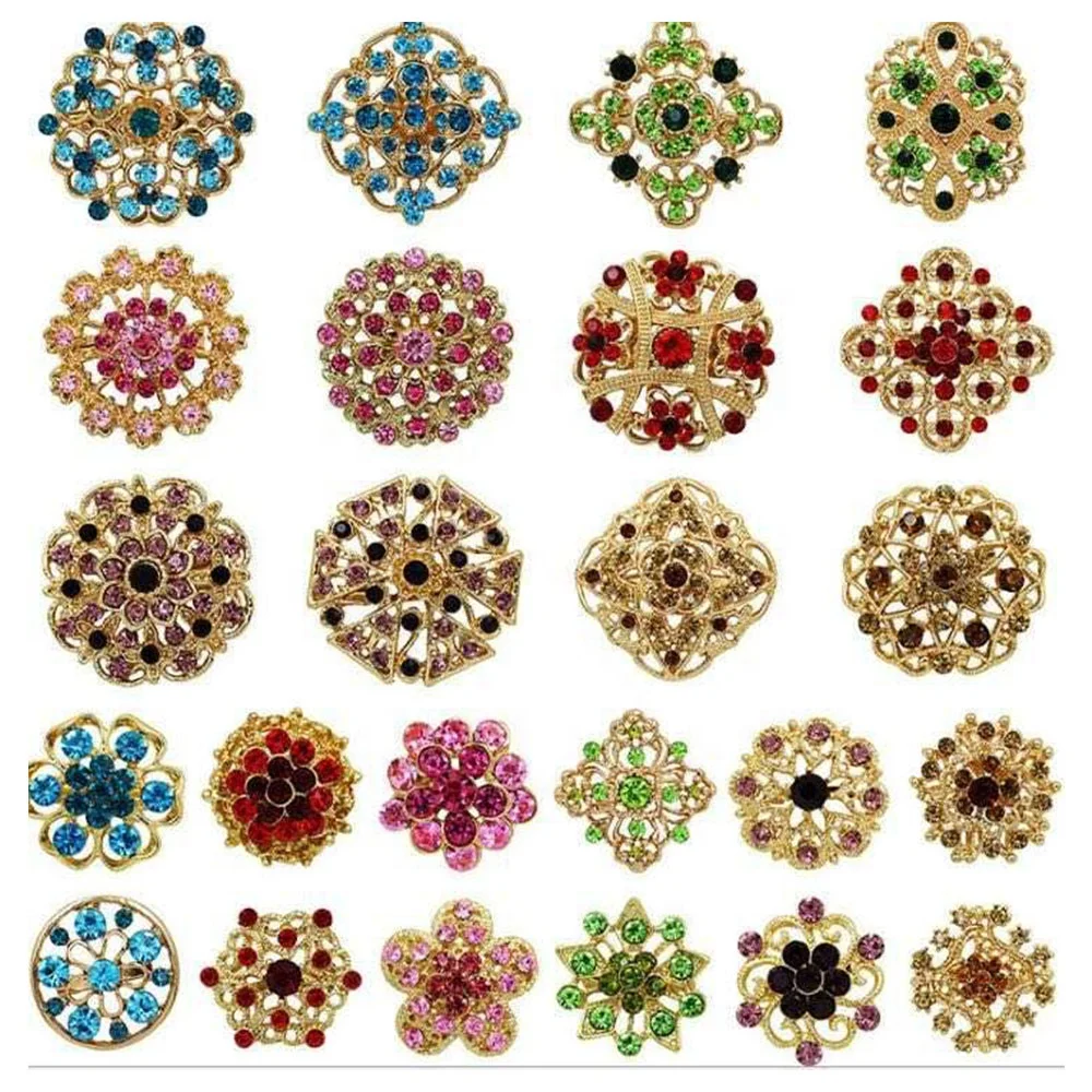 Multi-style Rhinestone Flower Shape Button Buckle Brooch for Wedding Invitation/Shoes, Silver,cream-colored
Multi-style Rhinestone Flower Shape Button Buckle Brooch for Wedding Invitation/Shoes, Silver,cream-colored