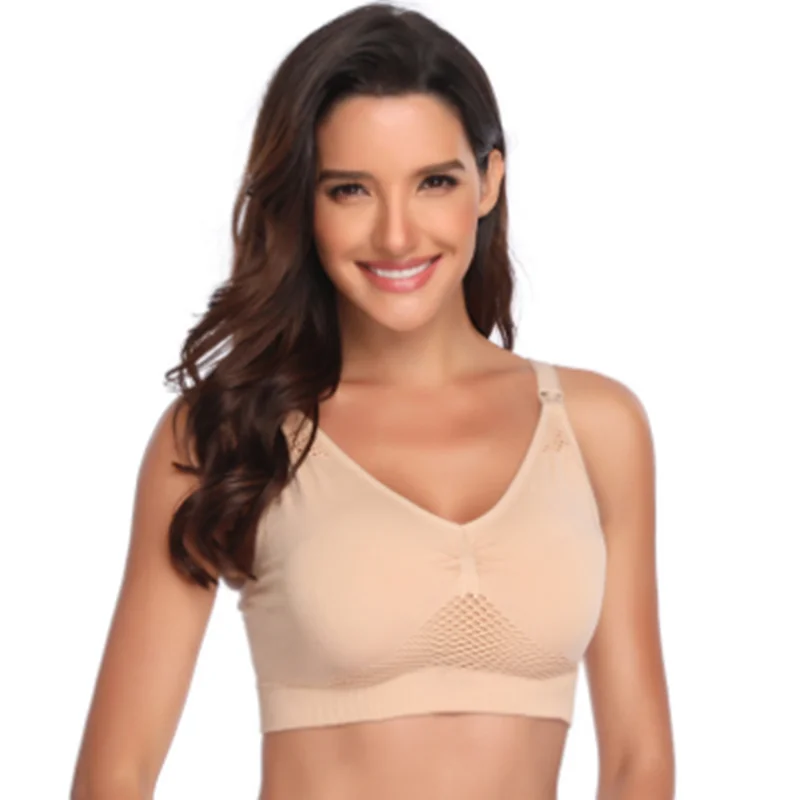 Large size breast-feeding bra with open front button, breathable breast-feeding bra and comfortable underwear without steel ring
Large size breast-feeding bra with open front button, breathable breast-feeding bra and comfortable underwear without steel ring