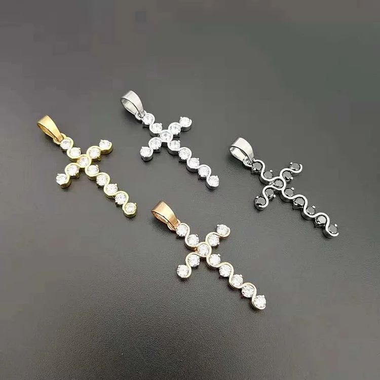 18K Gold Plated Steel Zircon Cross Necklace Stainless Steel AAA Cubic Zirconia CZ Cross Pendant Necklace For Women
18K Gold Plated Steel Zircon Cross Necklace Stainless Steel AAA Cubic Zirconia CZ Cross Pendant Necklace For Women