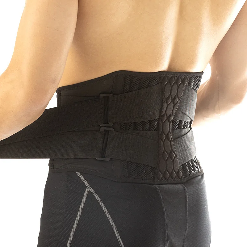 

Lumbar Waist Support Belt Strong Lower Back Brace Support Corset Belt Waist Trainer Sweat Slim Belt for Sports Pain Relief New