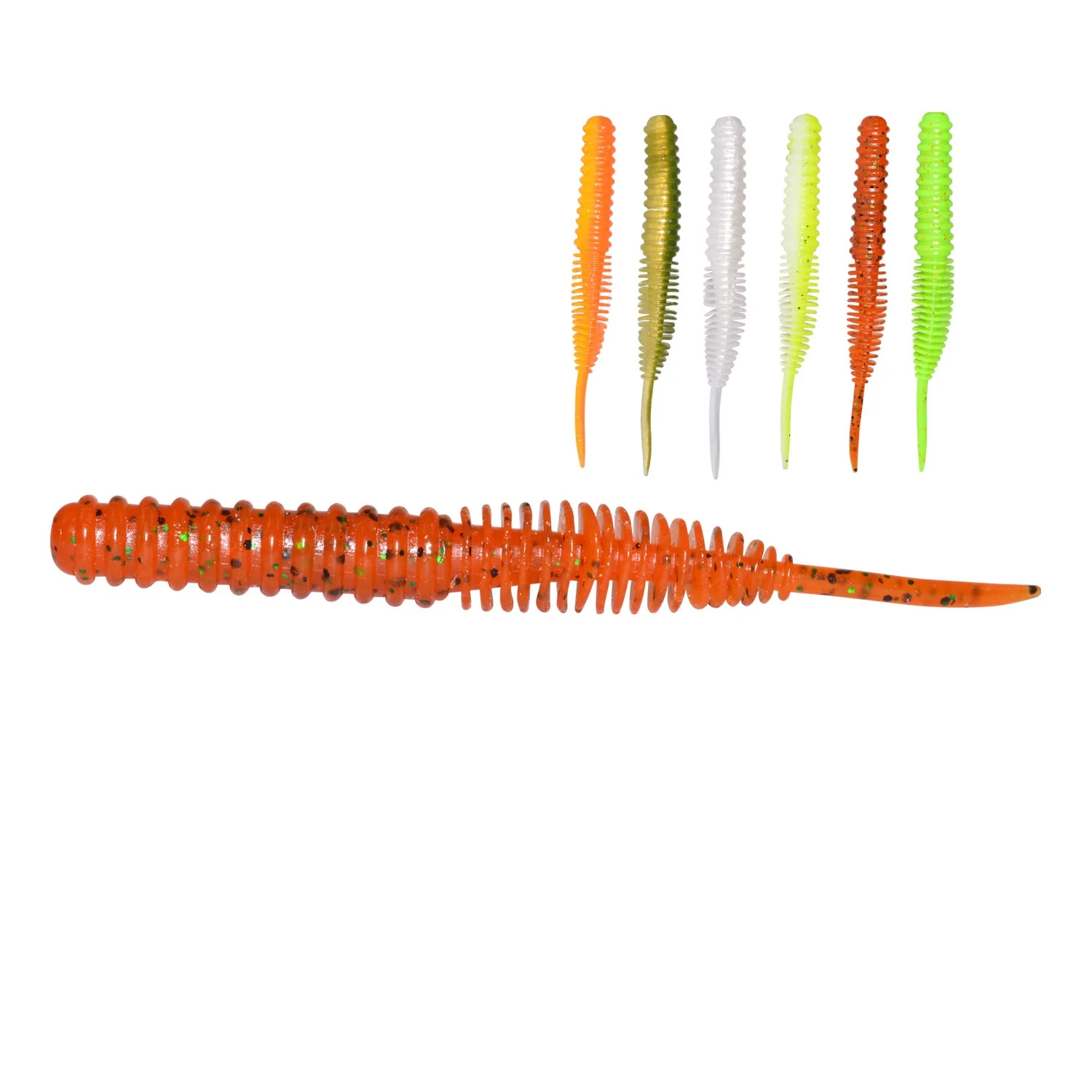 Single Tail fishing big fish bass lures100mm 4.5g 4 inch 5pcs trout fishing lure fishing articles, 7 colors
Single Tail fishing big fish bass lures100mm 4.5g 4 inch 5pcs trout fishing lure fishing articles, 7 colors