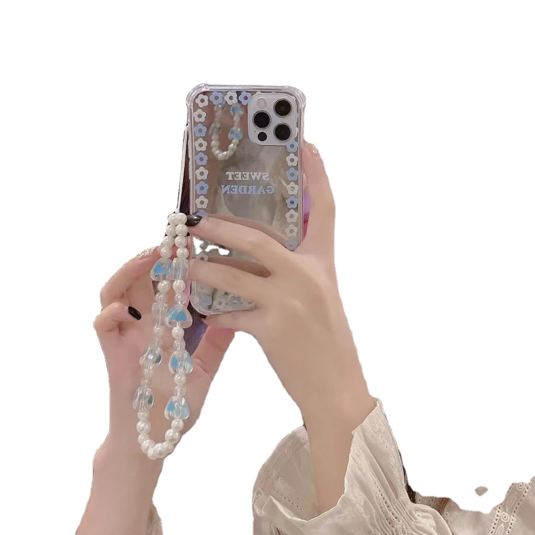 Soft blue and white flower pendant mirror for iphone 11 12 13 pro max case luxury, Mirror design
Soft blue and white flower pendant mirror for iphone 11 12 13 pro max case luxury, Mirror design